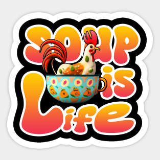 chicken soup with herbs for the soul 20th anniversary Soup Queen Sticker